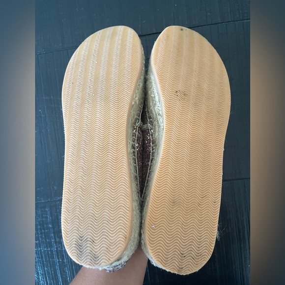 Kate Spade Linds Too Rose Gold Glitter Espadrille Pink SZ 8 - Picture 9 of 9